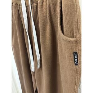 Little Bipsy adult XL brown thermal sweats joggers loungewear